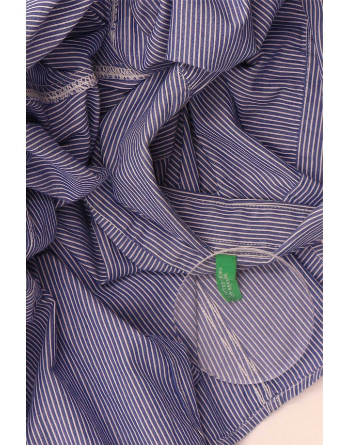 Ανδρικό πουκάμισο Benetton με μεσαίο μπλε pinstripe
