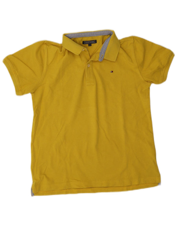 Tommy Hilfiger Boys Polo πουκάμισο 13-14 ετών κίτρινο βαμβακερό