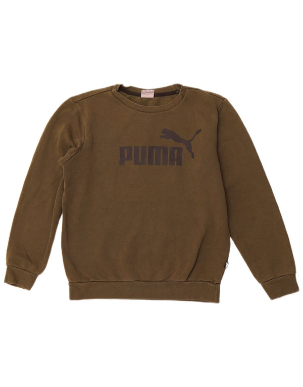 Ανδρικό γραφικό φούτερ PUMA Jumper XS Χακί βαμβακερό