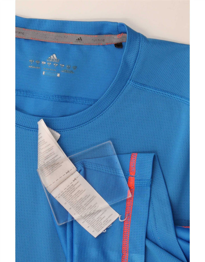 Ανδρικό T-Shirt Adidas Top Large Blue Polyester