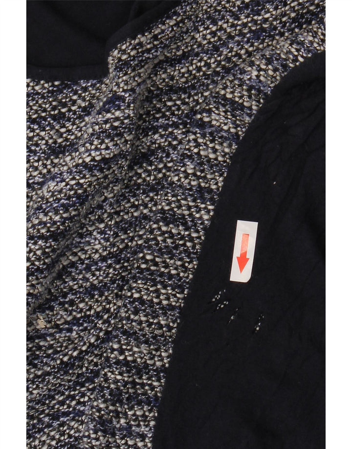 Γυναικείο μπλουζάκι Oasis μακρυμάνικο UK 10 Small Navy Blue ριγέ πολυεστέρα