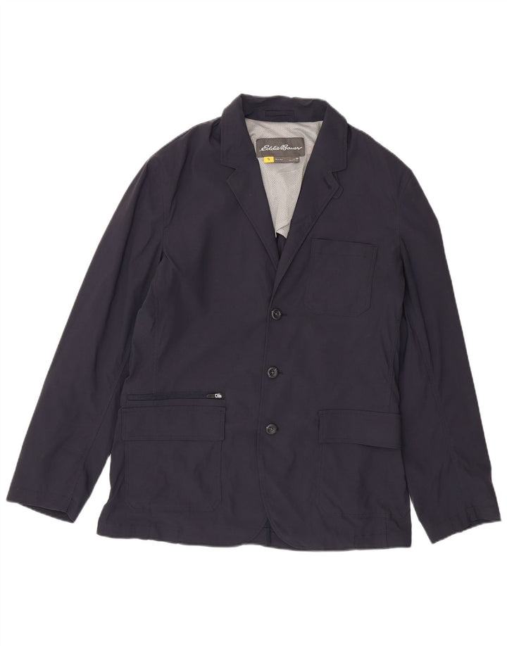 EDDIE BAUER Ανδρικό σακάκι με 3 κουμπιά μπλέιζερ UK 40 μεγάλο Navy Nylon