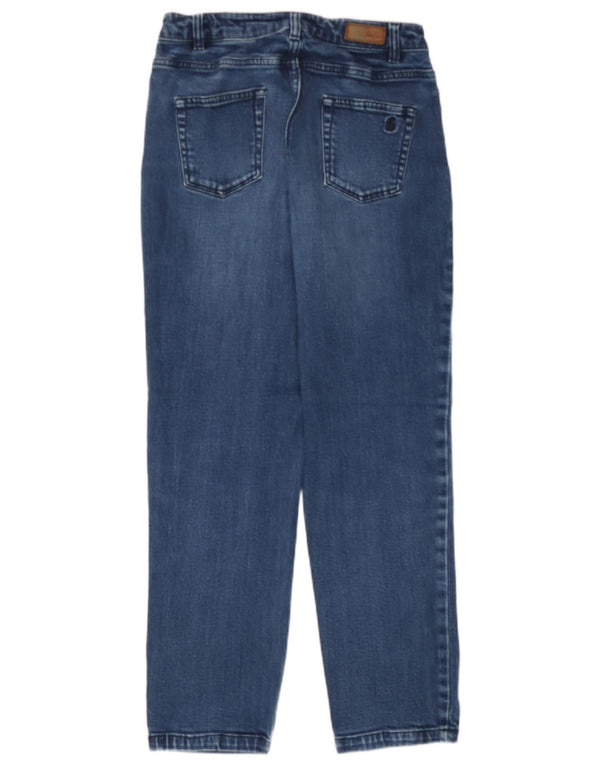 Joules Γυναικεία Crop Straight Jeans UK 10 Small W27 L26 Blue Cotton