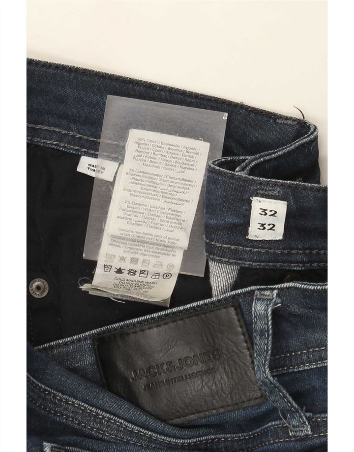 Jack & Jones Ανδρικό τζιν ίσιο W32 L32 Μπλε βαμβακερό
