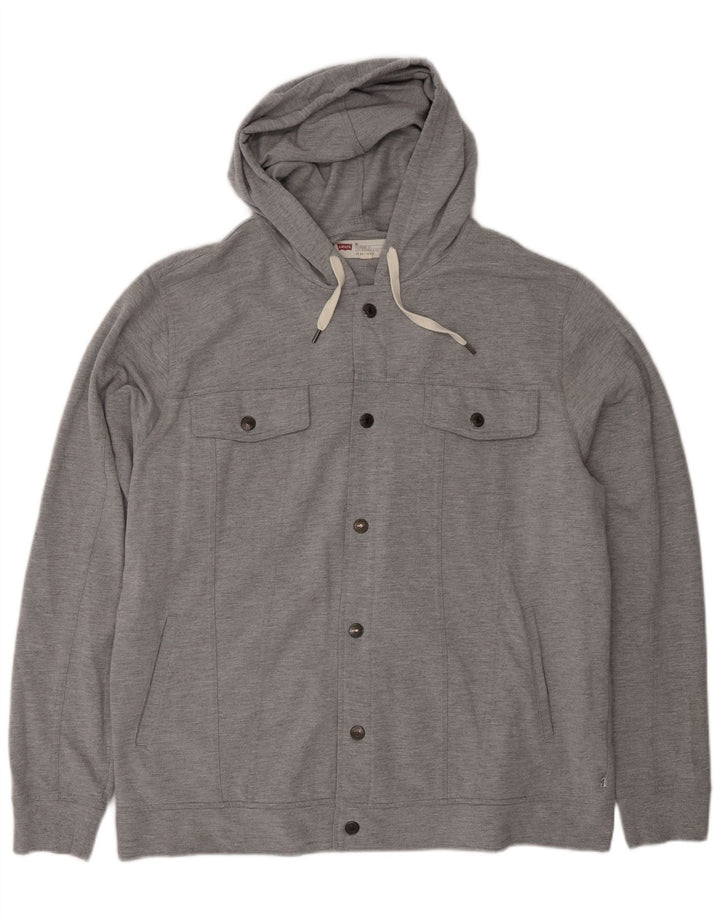 Ανδρική αθλητική φόρμα Levi's Hooded Top Jacket 2XL Γκρι βαμβακερό