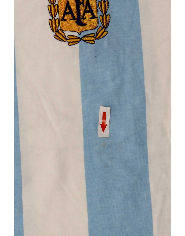 Ανδρικό γραφικό T-Shirt Adidas Top Βαμβακερό μεσαίο μπλε ριγέ
