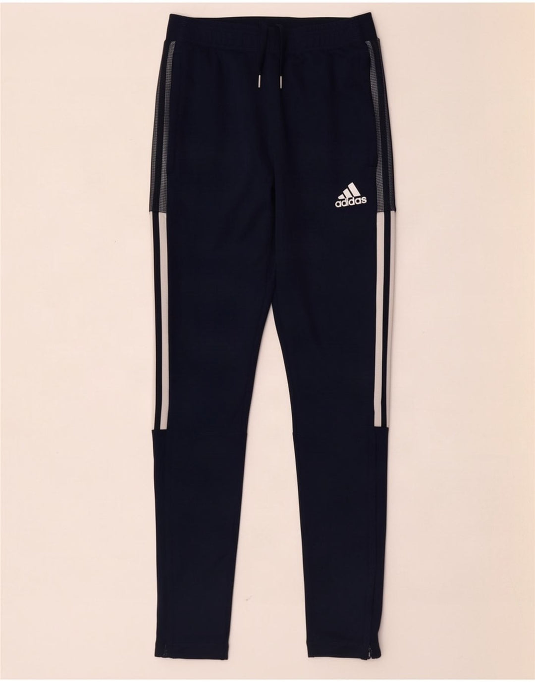 Γυναικεία αθλητική φόρμα Adidas Παντελόνι UK 10 Small Navy Blue Polyester