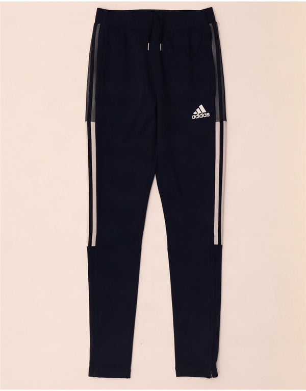 Γυναικεία αθλητική φόρμα Adidas Παντελόνι UK 10 Small Navy Blue Polyester