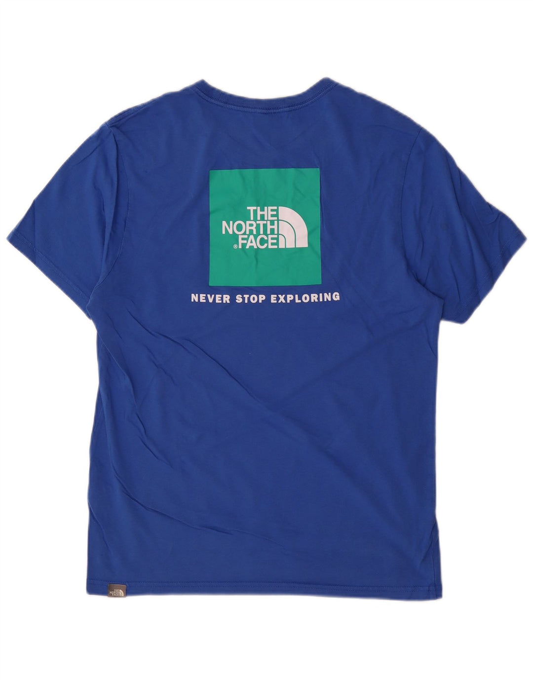 Ανδρικό γραφικό T-Shirt North Face Top από μεσαίο μπλε βαμβακερό