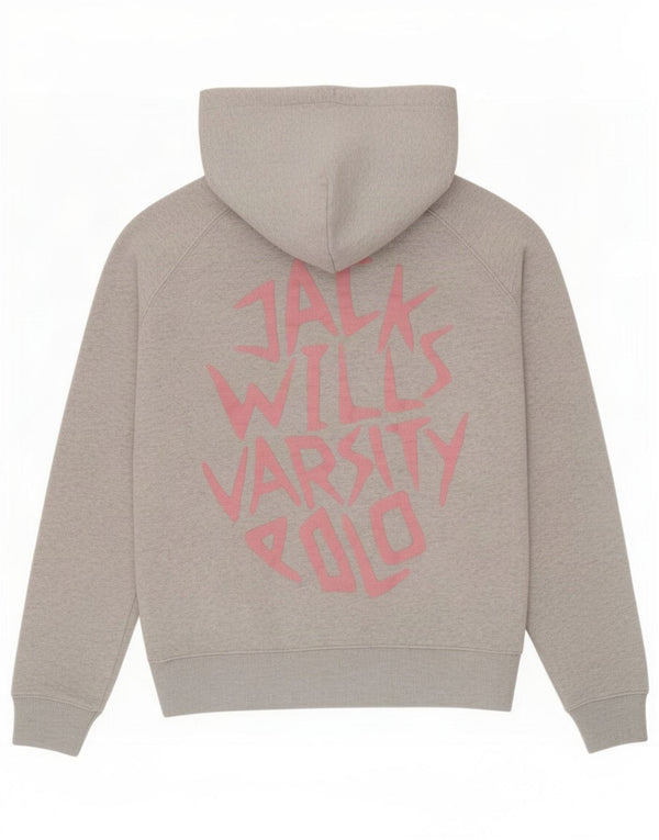 Jack Wills Γυναικείο γραφικό υπερμεγέθη κουκούλα UK 10 Small Grey