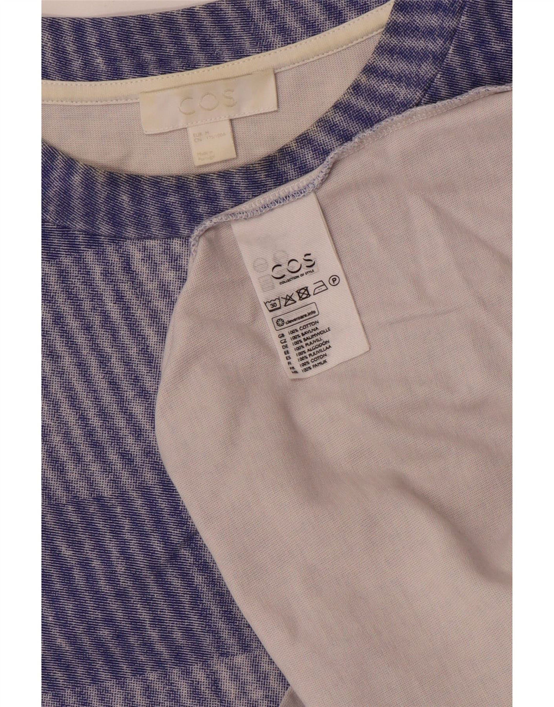 Ανδρικό T-Shirt Cos Top Βαμβακερό μεσαίο μπλε βαμβακερό