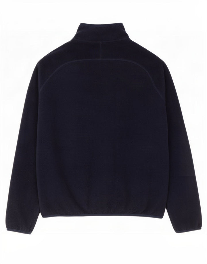 Marks & Spencer Mens Fleece Jacket UK 38 Medium Navy Blue Polyester