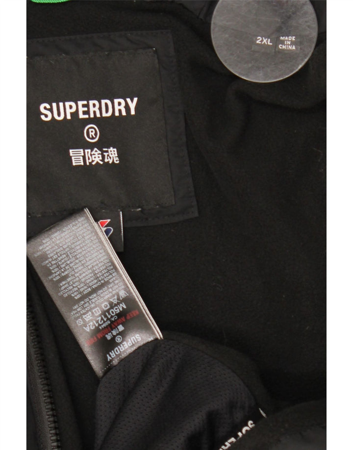 Superdry Ανδρικό μπουφάν UK 44 2XL Μαύρο Πολυεστέρας