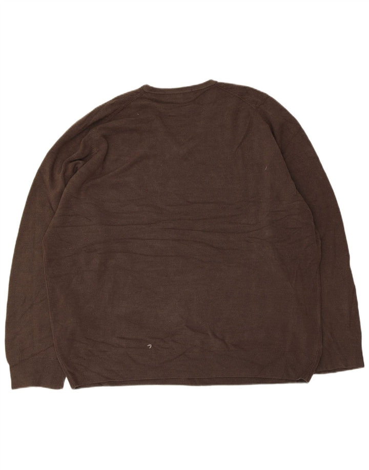 Ανδρικό πουλόβερ Marks & Spencer με V λαιμόκοψη 2XL Γκρι Ακρυλικό