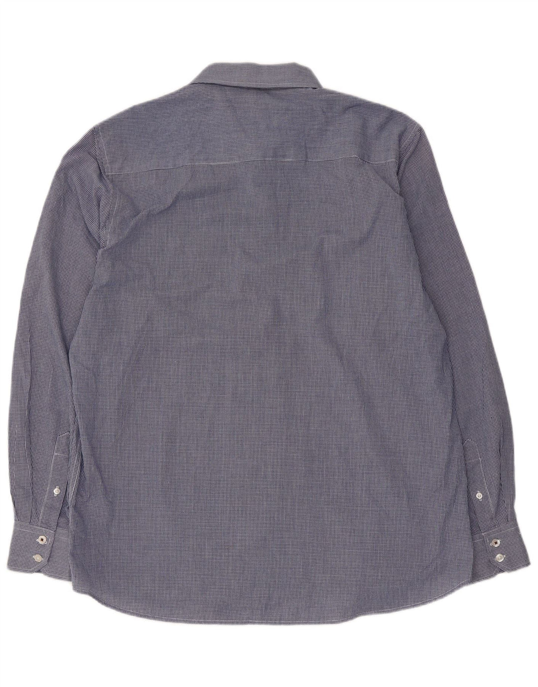 PIERRE CARDIN Ανδρικό πουκάμισο κανονικής εφαρμογής 2XL Blue Gingham Polyester