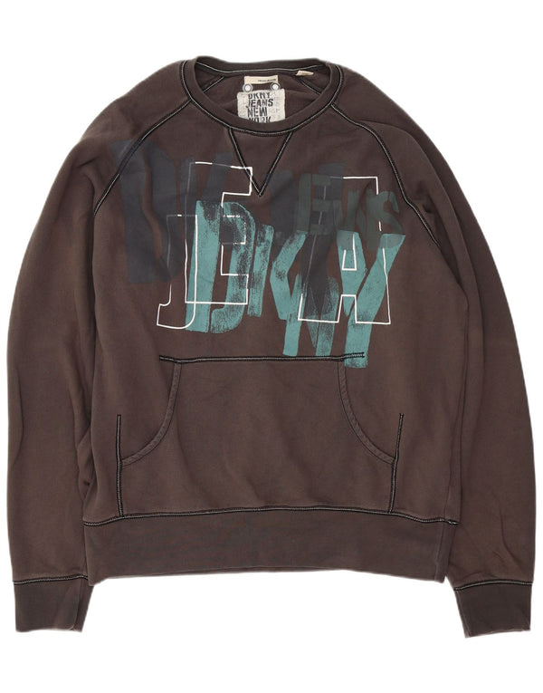 Ανδρικό γραφικό φούτερ Dkny Jumper XL Γκρι βαμβακερό