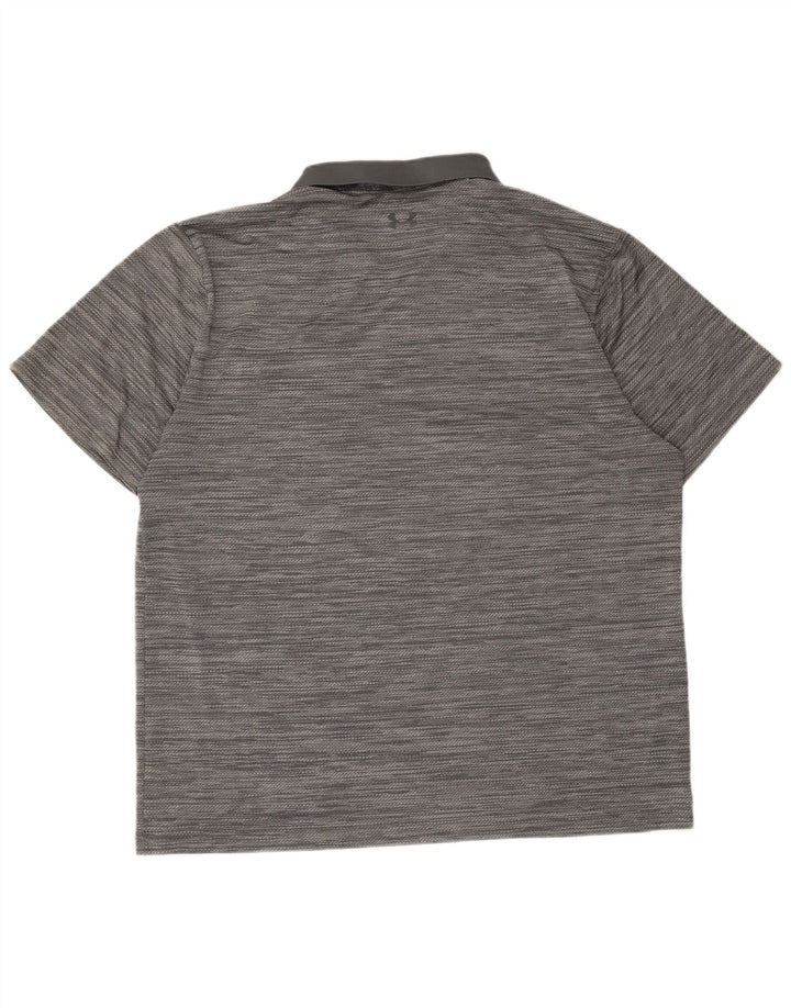 Under Armour Ανδρικό Πόλο Μπλουζάκι 2XL Γκρι Ριγέ