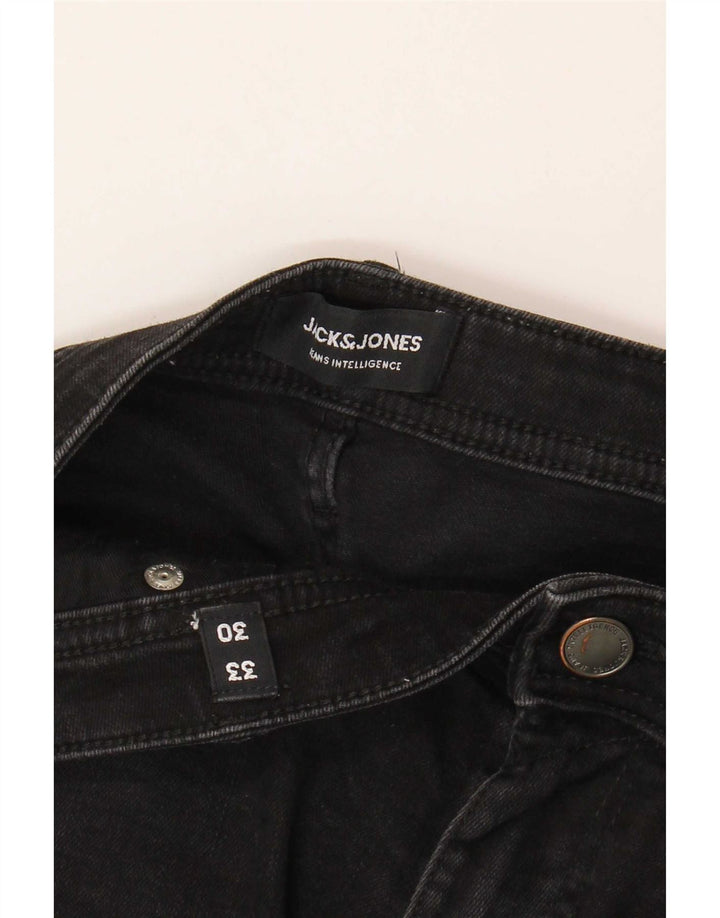 Jack & Jones Ανδρικό Τζιν GLENN Slim W33 L30 Μαύρο βαμβακερό