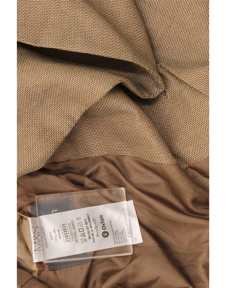 Marks & Spencer Ανδρικό μπουφάν blazer UK 46 XL Beige Polyester
