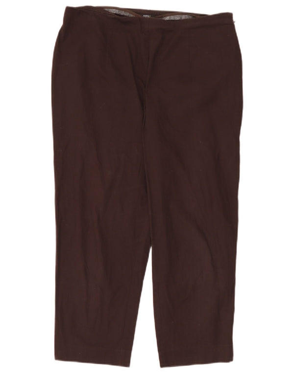 Marks & Spencer Γυναικείο ίσιο παντελόνι Capri UK 12 Medium W30 L22 Brown