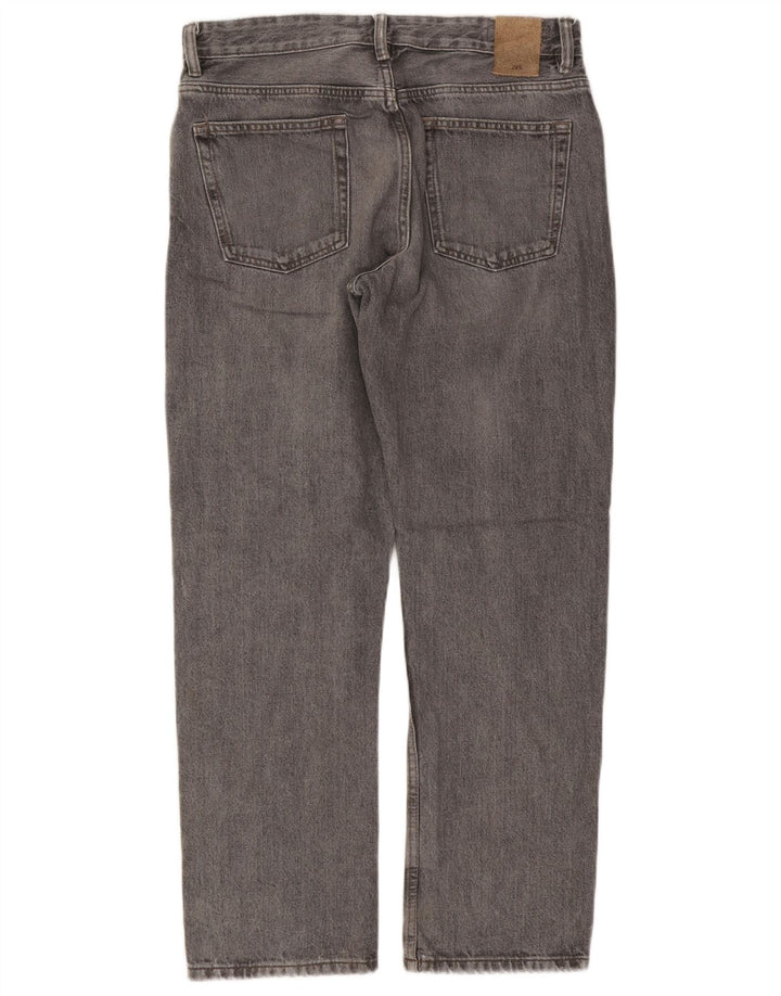 ZARA Ανδρικό τζιν ίσιο EU 42 Large W32 L29 Γκρι