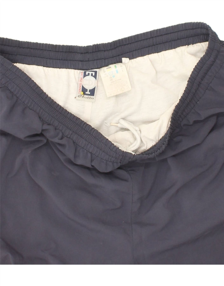 LOTTO Mens Tracksuit Trousers UK 44/46 Large  Navy Blue Polyester Vintage Lotto and Second-Hand Lotto from Messina Hembry 