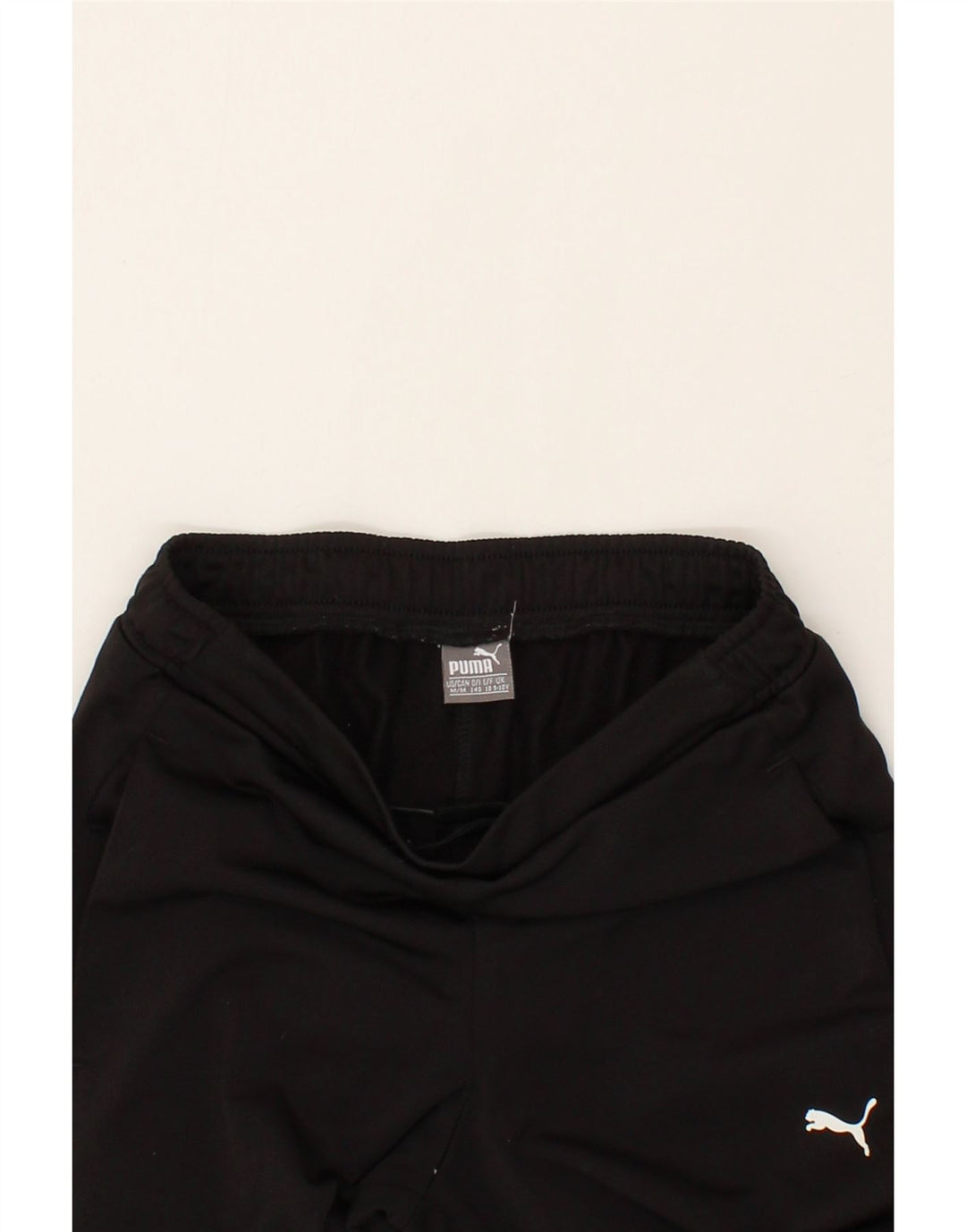 PUMA Boys Tracksuit Trousers 9-10 Years Medium  Black Polyester Vintage Puma and Second-Hand Puma from Messina Hembry 