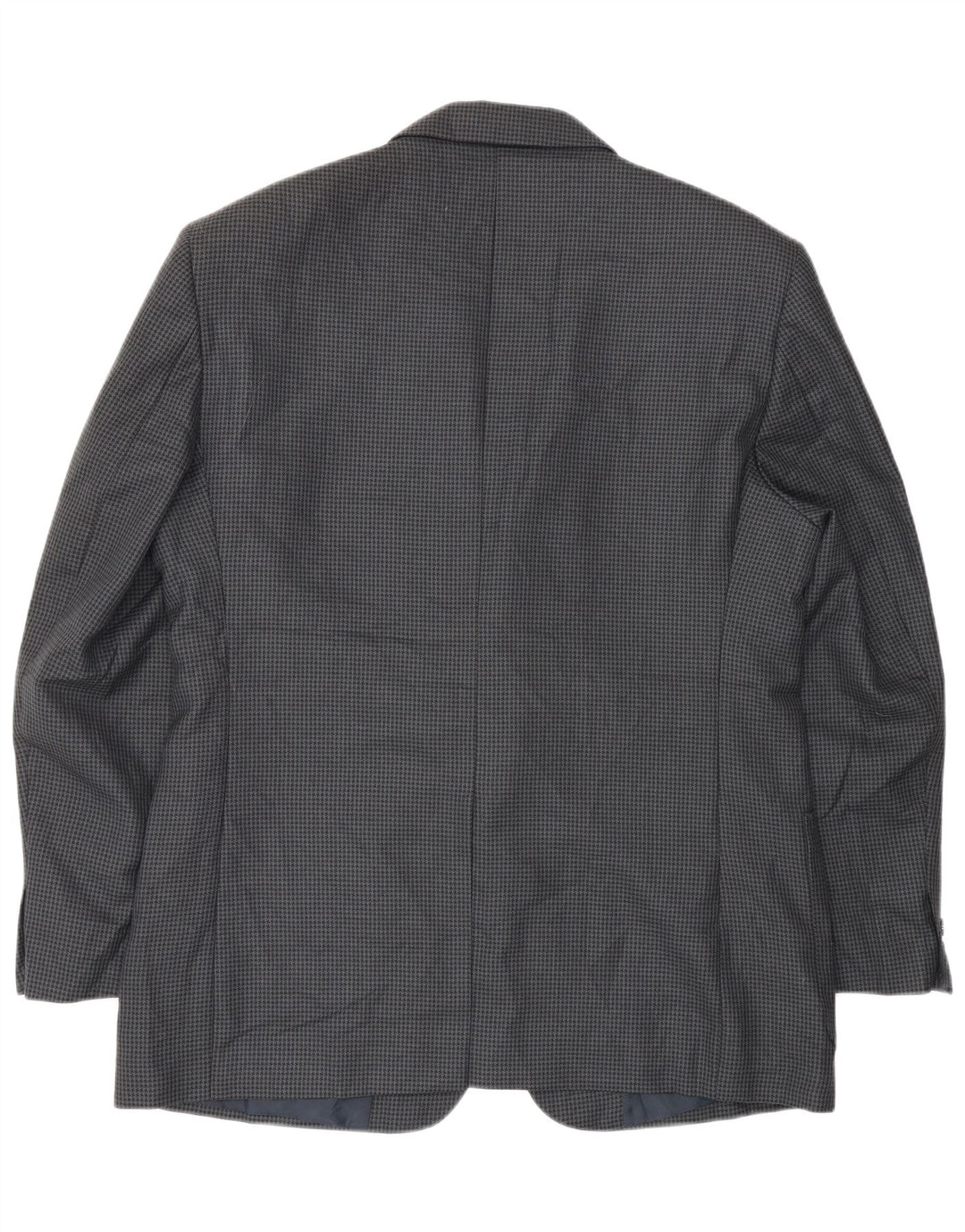 Farah Ανδρικό σακάκι σακάκι με 2 κουμπιά UK 40 Large Navy Blue Houndstooth Wool