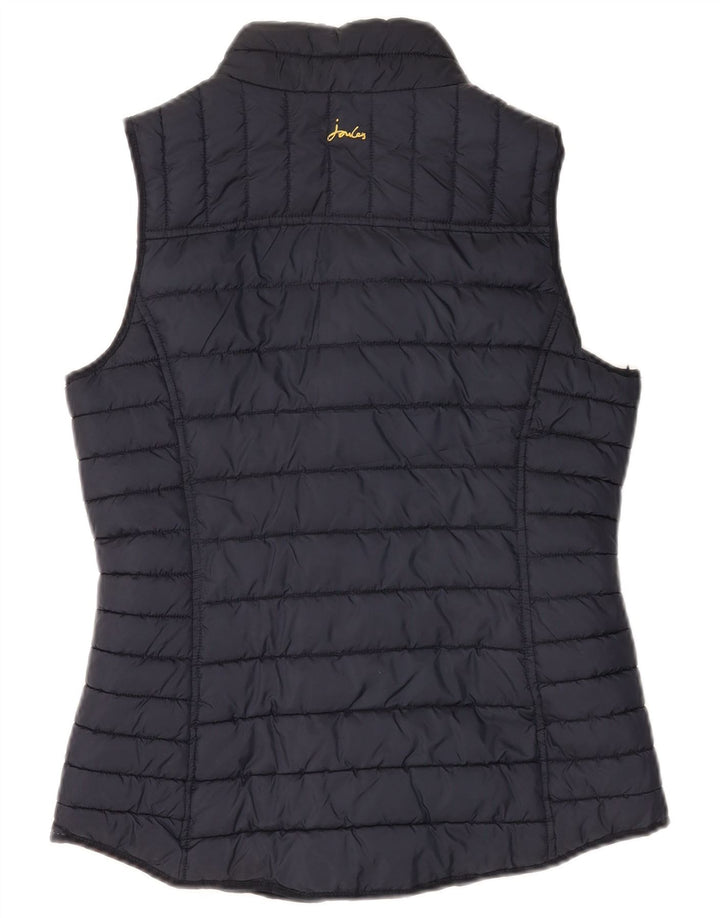 Joules Γυναικείο padded Gilet UK 10 Small Navy Blue Polyester