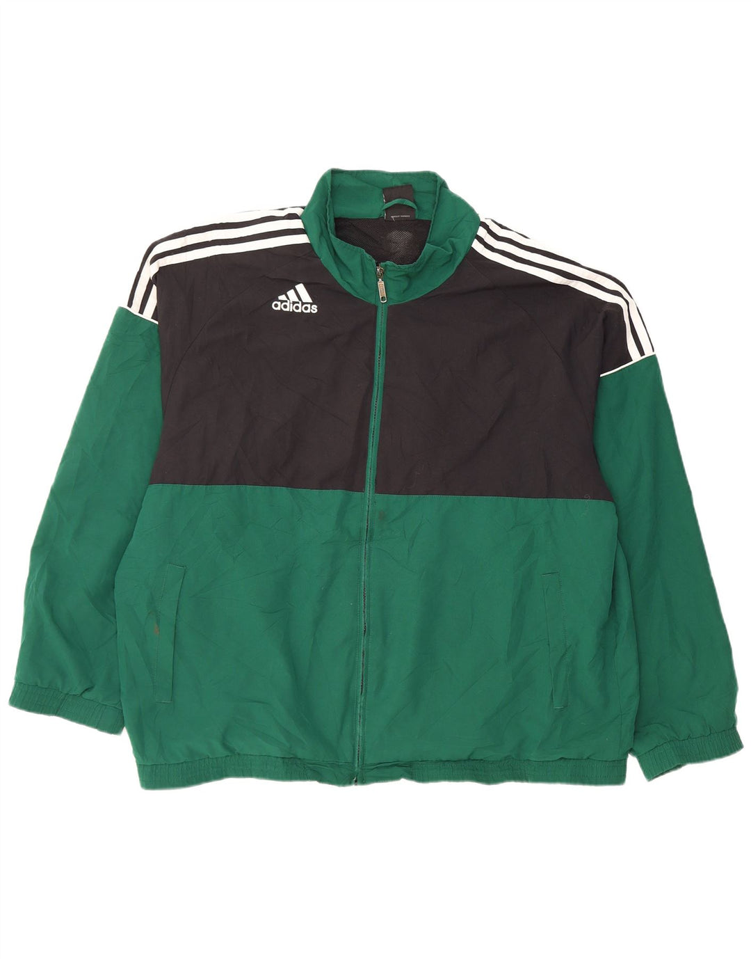 Ανδρική αθλητική φόρμα ADIDAS Top Jacket UK 46/48 XL Πράσινο πολύχρωμο πολυεστέρα