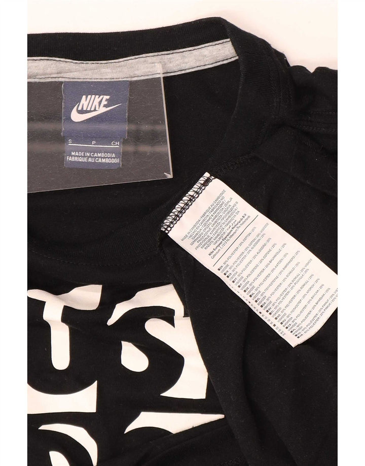 Γυναικείο γραφικό μπλουζάκι Nike Crop τοπ 10 μικρού μαύρου πολυεστέρα
