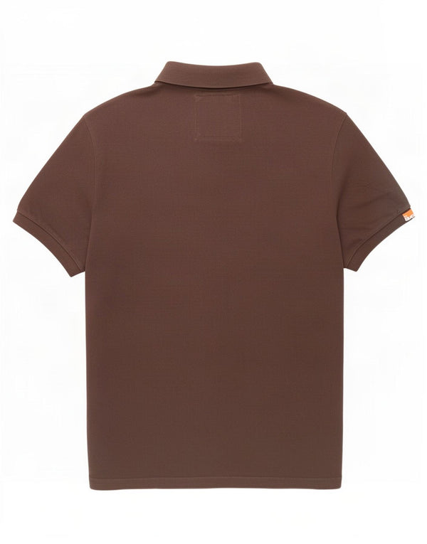 Superdry Mens Polo Shirt 2XL Brown Cotton