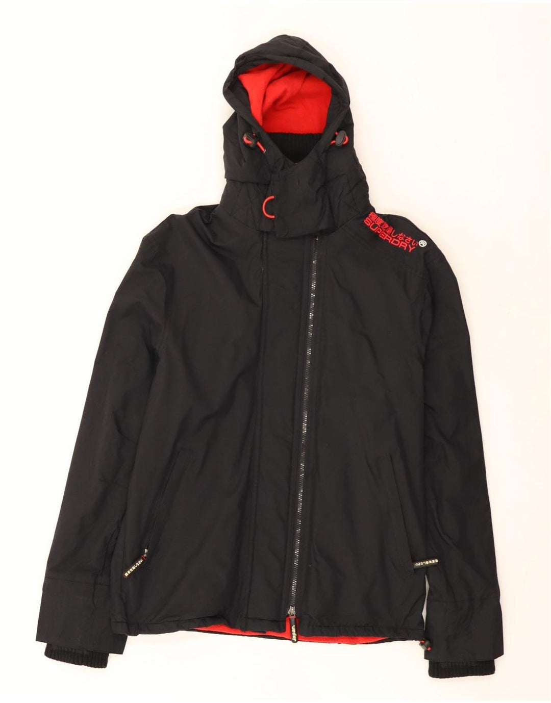 Superdry Γυναικείο Μπουφάν Windbreaker Graphic UK 14 Medium Black