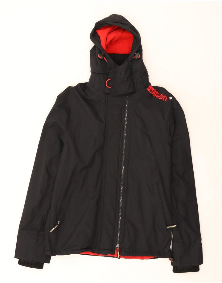 Superdry Γυναικείο Μπουφάν Windbreaker Graphic UK 14 Medium Black