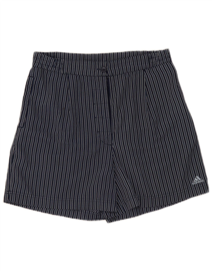Γυναικείο σορτς Chino ADIDAS UK 16 Large W32 Navy Blue ριγέ πολυεστέρας