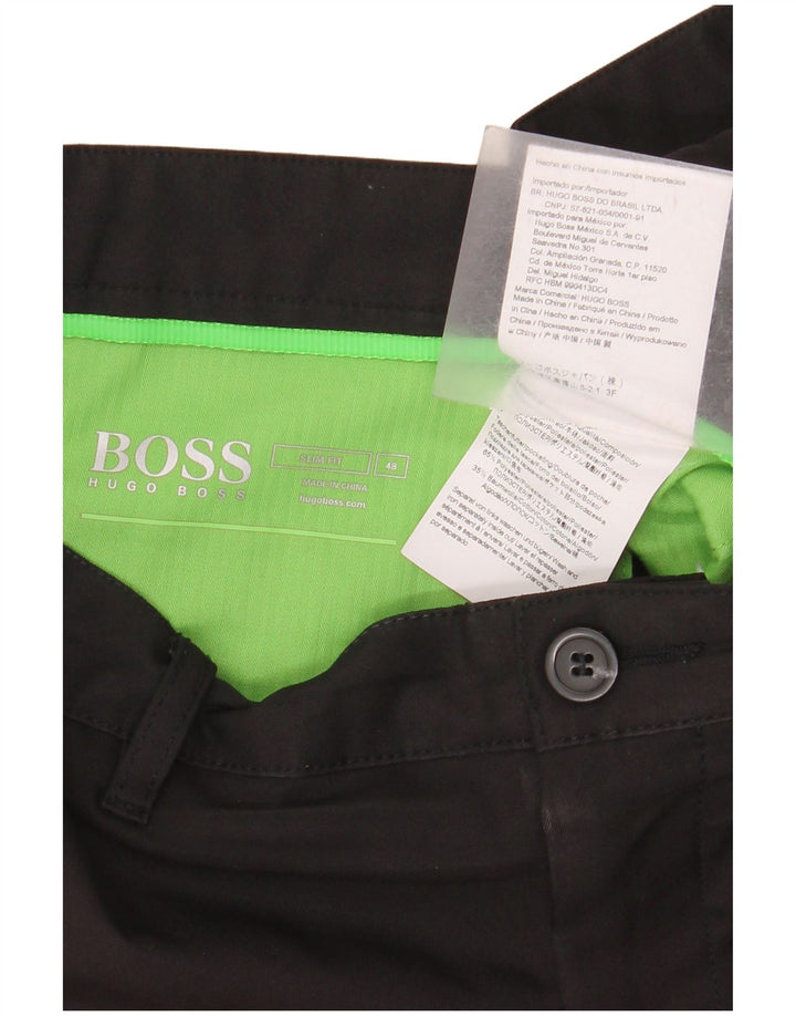 Ανδρικό παντελόνι Chino Hugo Boss IT 48 Medium W34 L32 Μαύρο Πολυεστέρας