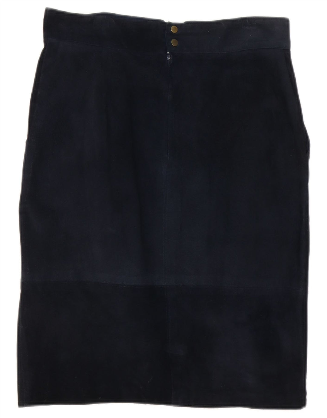 Vintage Γυναικεία Suede ίσια φούστα W30 Medium Navy Blue