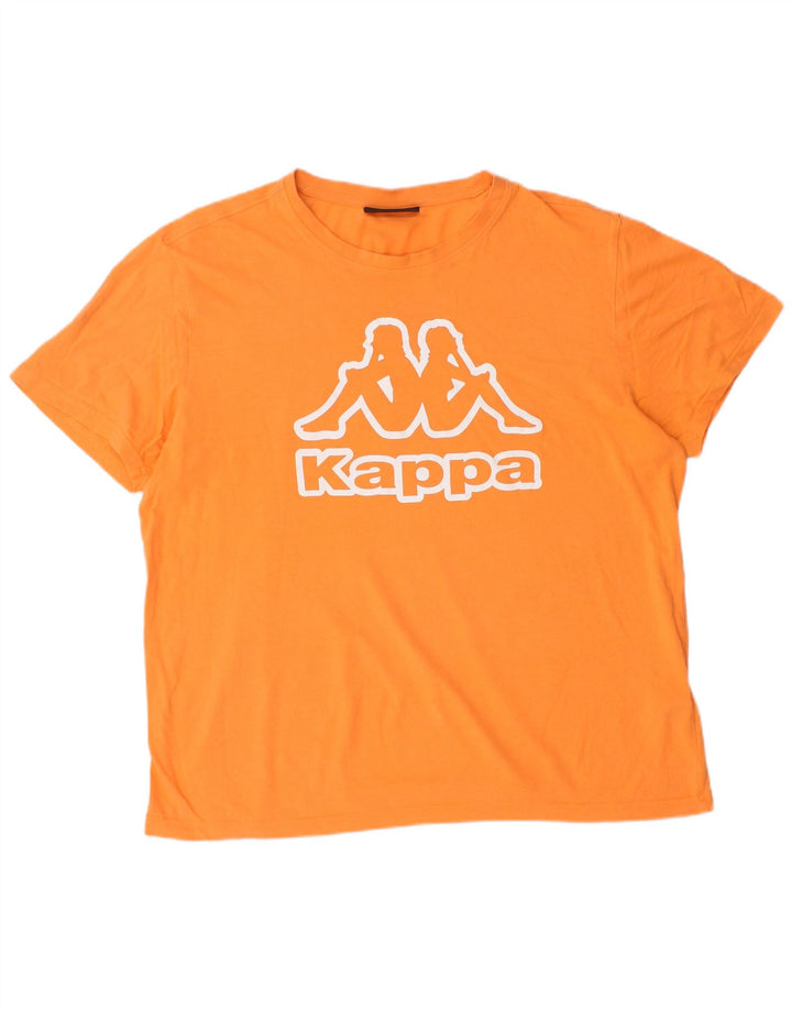Ανδρικό γραφικό T-Shirt KAPPA Top XL Πορτοκαλί βαμβακερό