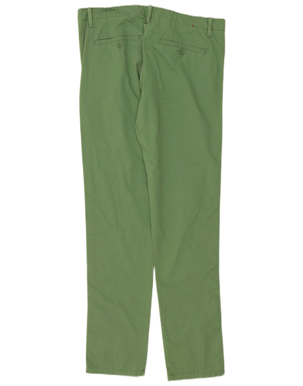 Benetton Ανδρικό παντελόνι Chino IT 50 Large W36 L33 Πράσινο βαμβακερό