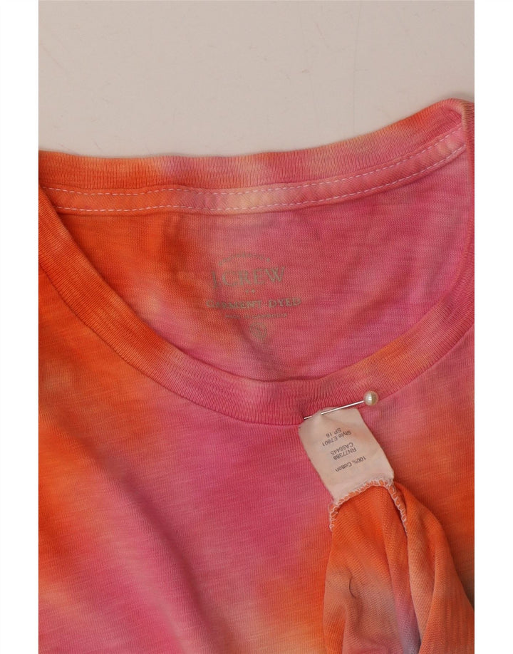 J. CREW Mens Garment Dyed T-Shirt Top Small Multicoloured Tie Dye Cotton Vintage J. Crew and Second-Hand J. Crew from Messina Hembry 
