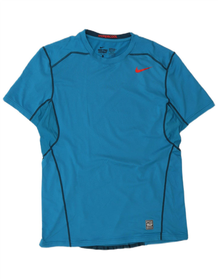 Ανδρικό T-Shirt Nike Dri Fit Top Large Blue Colorblock Πολυεστέρας
