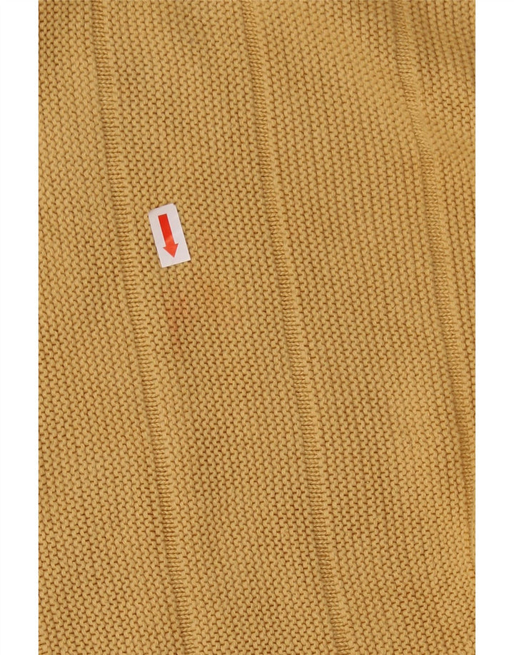 IZOD Mens Oversized Crew Neck Jumper Sweater XL Yellow Cotton Vintage Izod and Second-Hand Izod from Messina Hembry 