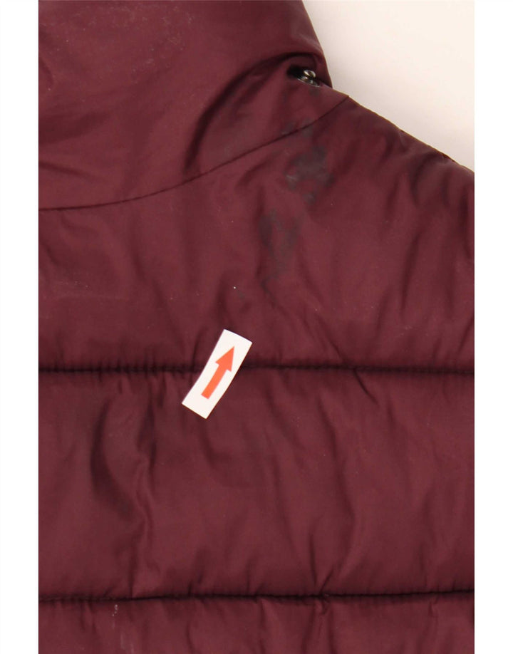 Monsoon γυναικείο μπουφάν με επένδυση UK 18 XL νάιλον μπορντό