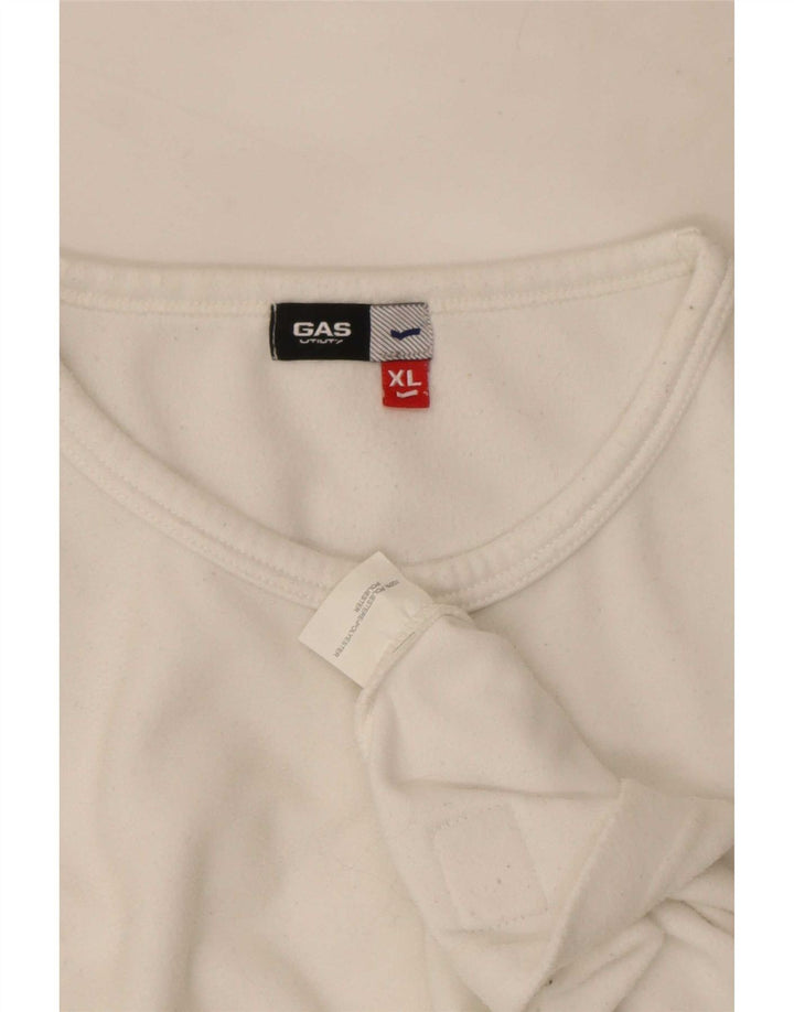 Gas Womens Top Long Sleeve UK 18 XL White Polyester