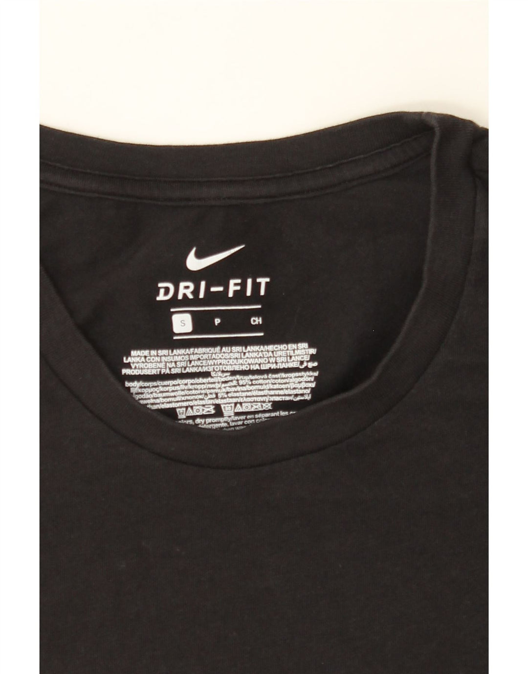 NIKE Mens Dri Fit T-Shirt Top Small Black Cotton Vintage Nike and Second-Hand Nike from Messina Hembry 