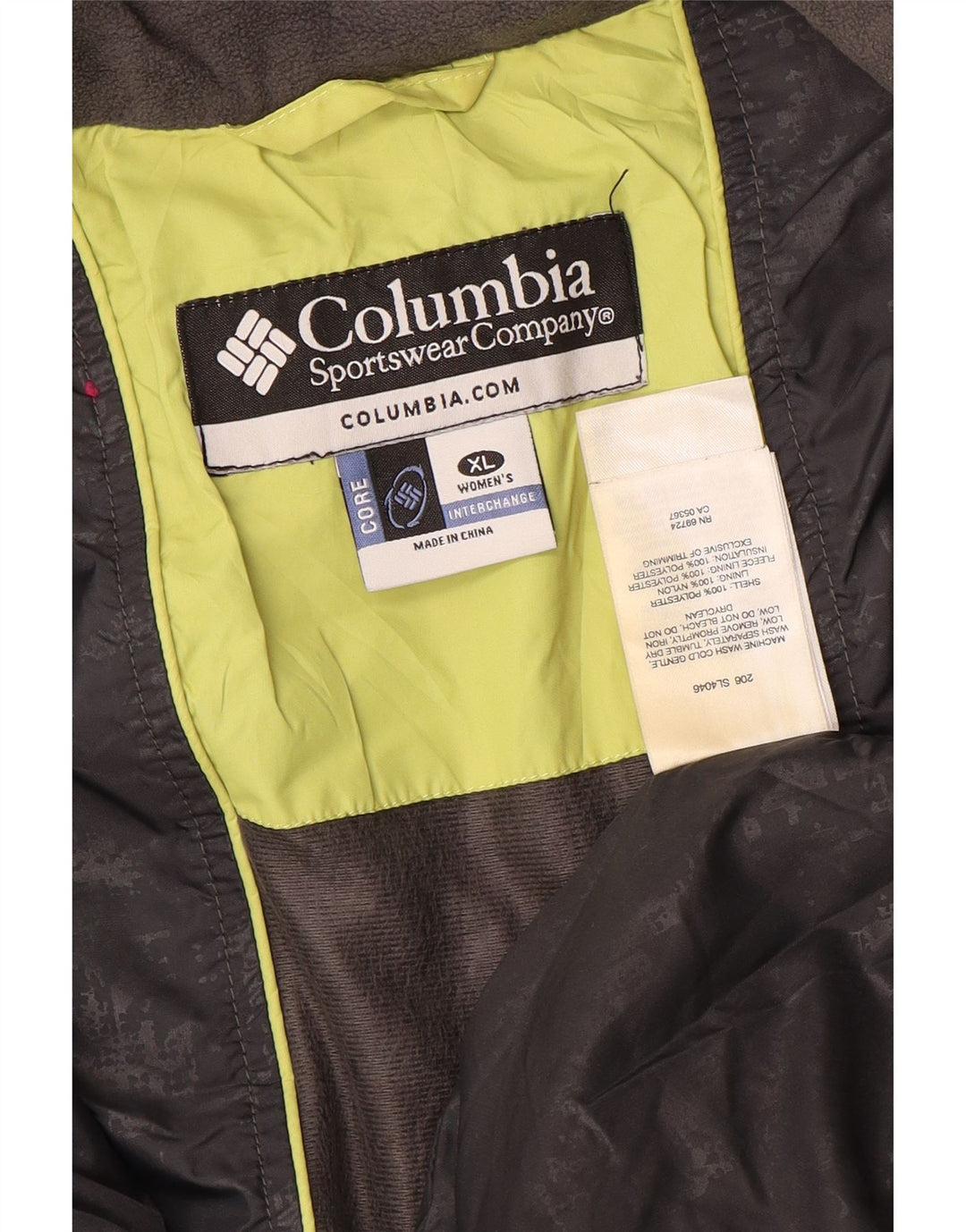 Columbia Γυναικείο Καπιτονέ μπουφάν UK 18 XL Πράσινο Πολυεστέρας