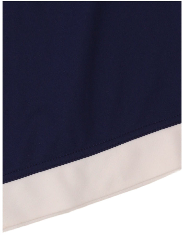 Ανδρικό T-Shirt Climalite Adidas Top Medium Navy Blue Colorblock Πολυεστέρας