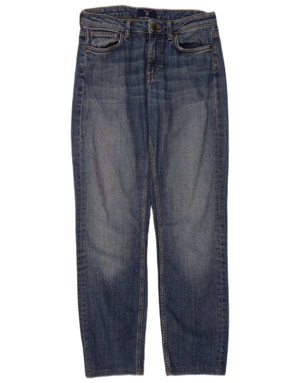 Gant Womens Straight Jeans W28 L29 Blue Cotton