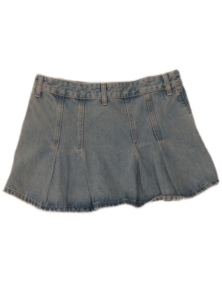 Zara Γυναικεία Μίνι Τζιν Φούστα Μικρή W26 Μπλε Βαμβακερή