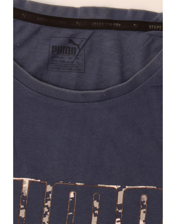 Ανδρικό γραφικό T-Shirt Puma Top XL Navy Blue
